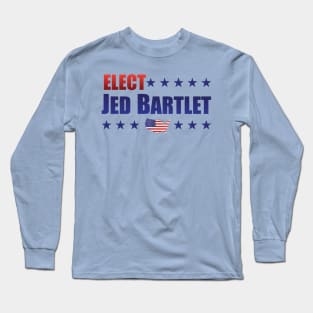 Elect Jed Bartlet for President, Stars USA Long Sleeve T-Shirt